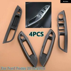 カーボン ウィンドウスイッチ パネル ボタン カバー トリム 装飾 フォード フォーカス 12-18