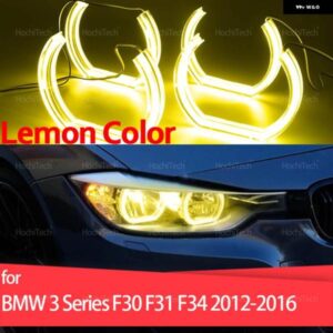 CS CSL スタイル レモンイエローエンジェルアイ BMW 3シリーズF30 F31 F34 2012-2016 DRL LED デイタイム ランニングライト カー スタイリング