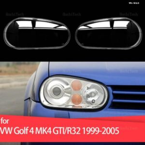 車用 ヘッドランプ カバー ヘッドライト レンズ ガラスカバー ランプシェード ブライトシェルレンズ カバー VW ゴルフ 4 MK4 GTI R32 1999-2005