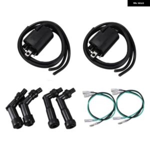 イグニッション コイルと スパークプラグ キャップセット ホンダ CB350F CB400F CB500 CB550