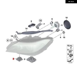 2個 車用アダプティブ ヘッドライト AFS コントロール モジュール 63117182396 BMW E90 E92 E93 E70 X5 E71 X6 E72 X6 E89 Z4 2007-2012