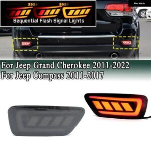 LED テールライト ジープ グランド チェロキー 2011-2022 リア バンパー リフレクター ストップブレーキ ウィンカーライト ジープ コンパス 2011-2017