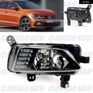 VW ポロ 2018 カーアクセサリー 右側フロント バンパー フォグランプ 電球 付き 2G0941662