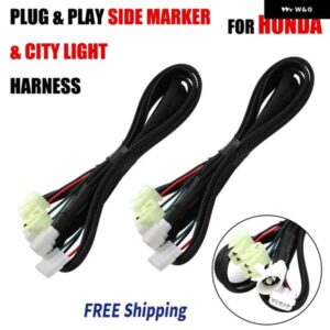 ホンダ シビック インテグラ JDM フェンダー サイド マーカーライト ワイヤー ハーネス プラグプレイマーカーと ヘッドライト