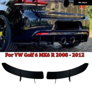 VW ゴルフ 6R MK6 R 6R 2009-2012 車用 リア バンパー リップ ディフューザー スポイラー スプリッター プロテクター カー スタイリング 自動車アクセサリー