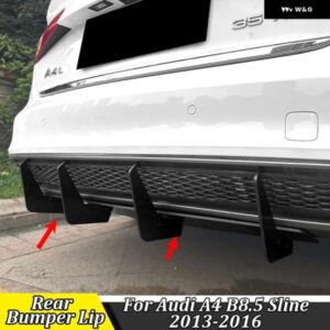 車用リア バンパー リップ ディフューザー スポイラー スプリッター プロテクター アウディ A4 B8.5 SLINE 2013-2016 カー スタイリング オートアクセサリー