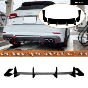 アウディ S3 8V 2017-2020 車用リア バンパー リアリップスポイラー 車 外装 カスタム アクセサリー