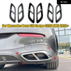 メルセデス ベンツ CLE クーペ C236 AMG 2024+ カー スタイリング テールマフラー マフラー 出力カバー トリム 外装 アクセサリー