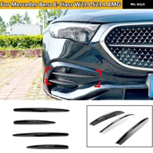 フロント バンパー カバー ウィンドナイフ フォグランプ トリム メルセデス ベンツ E クラス W214 S214 AMGライン 2024+ ブレード トリム カーアクセサリー
