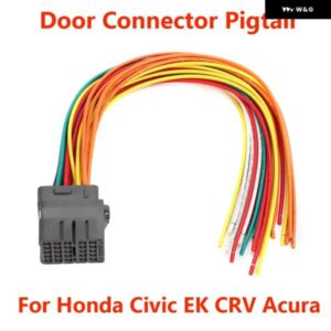 ホンダ シビック CRV 1997-2001 ドアコネクタ ピグテールワイヤ ハーネス フロント 運転席側 / 助手席側 ドア専用