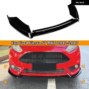 フォード フィエスタ ST MK6 2012-2017 車 フロント バンパー スプリッター リップ スポイラー ディフューザー アンダースプリッター プロテクト ブレードガ