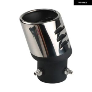 汎用 カーマフラーマフラーテール パイプ アウトレット ノズルエンドベルトネットオート排気 システム オーバルID 60MM ステンレス