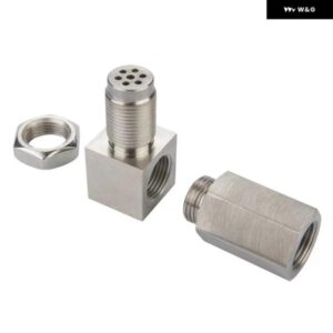 排気触媒リアオキシセンサー スペーサー 90度ミニ触媒ラムダO2 アダプター CEL固定 M18*1.5 汎用