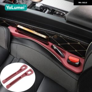 汎用 PUカーシートギャップスタッフサイドシームカーギャップ フィラー 漏れ防止シートギャップストレージ オーガナイザー 車内アクセサリー1組