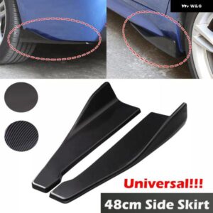 汎用 リア バンパー スポイラー エプロンスパッツスプリッター プロテクター 48CM プラスチック サイドスカート全車傷防止ガード