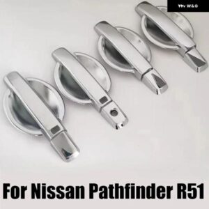 日産 パスファインダー R51 2005 - 2012 ABS クローム ドアハンドル カバー カバー トリム インテリジェント 8個 カー スタイリング