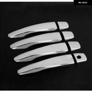 日産 キャシュカイ J11 2016 - 20 - 2023 クローム ドアハンドル カバー ボウルカップキャップ トリム インサート ベゼル フレーム スマートキー