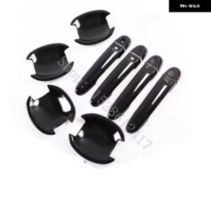 日産 ジューク 2011 - 14 光沢ブラック ドアハンドル カバー トリム デコレーション ドアハンドル ボウル ステッカー アクセサリー