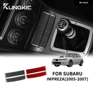 中央 収納 ボックス 蓋 フレーム リアルソフトカーボン ステッカー スバル インプレッサ 2005 2006 2007 内装アクセサリー
