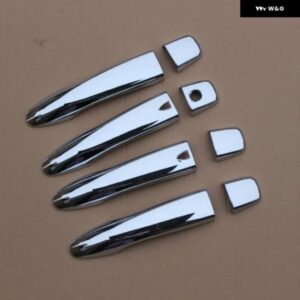 日産 セントラ B17 2014 - 19 クローム ドアハンドル カバー パッド ステッカー モールディング スタイリング オーバーレイカーアクセサリー