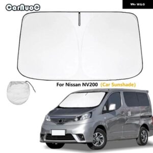 日産 NV200 2008 - 11-2022 車用フロントウィンドウサンシェード カバー サンシェード フロントガラス バイザー フロントガラス 折りたたみ 式 オートUV