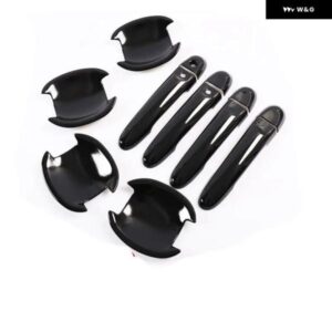 日産 キューブ Z12 2009 -2017 ブラッククローム カー ドアハンドル カバー トリム ステッカー カー スタイリング アクセサリー