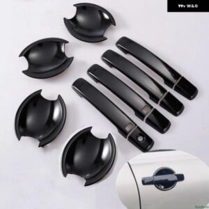 日産 アルティマ 2007-2012 光沢ブラッククローム カー ドアハンドル カバー ステッカー スタイリング アクセサリー