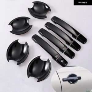 日産 マキシマ 2004 - 08 光沢ブラッククローム カー ドアハンドル カバー ステッカー スタイリング アクセサリー