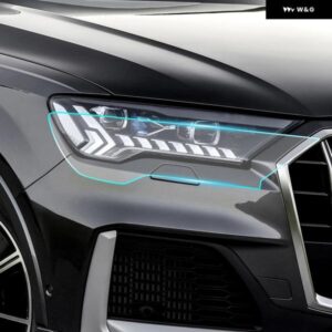 傷防止 プレカット TPU キット 8.5ミル アウディ Q7 S LINE 2020-2024 ヘッドライト リアビューフィルム カーペイント フィルム