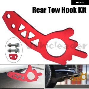 汎用 カーリア牽引フック アルミ 合金 リア牽引フック 自動車牽引ストラップ/牽引ロープ/フック バンパー トレーラーフック牽引ツール