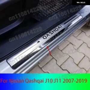 日産 キャシュカイ J10 J11 2007-2013 2014-2019 ステンレス ドアシル スカッフプレート カバー トリム カー スタイリング