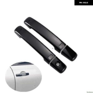 日産 パスファインダー R51 2005 - 2012 光沢ブラッククローム カー ドアハンドル カバー トリム ステッカー カー スタイリング アクセサリー