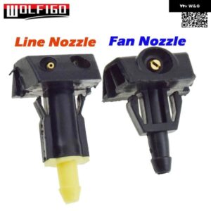 日産 パトロール Y62 フロントガラス スプレーノズルカスタム 扇形 ワイパー ノズル / ラインタイプノズル 1ペア 2個