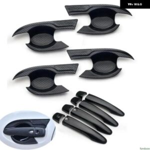 日産 X-TERRA 2017 - 22 XTERRA カーボン カー ドアハンドル ボウルカバー スタイリング アクセサリー ステッカー