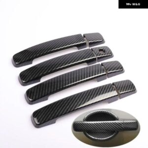 日産 ナバラ フロンティア D40 2005-2013 カーボン クローム カー ドアハンドル カバー ステッカー スタイリング アクセサリー