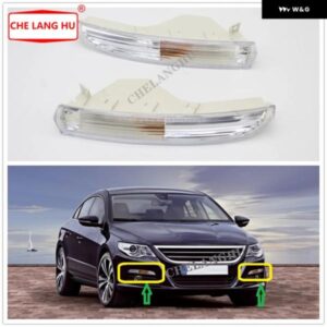 フロント バンパー ウィンカーライト パサート CC 2008 - 12カー スタイリング フロント ウィンカーランプ シェル バルブ 無