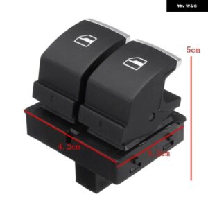 右ハンドル 用席側パワーウィンドウ コントロール スイッチ VW ゴルフ MK6 2009-2012 2ドア 5K3959857 5ND959855 5ND941431B