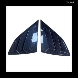 リアサイドウィンドウルーバースクープシェード パネル トリム アクセサリー2016-2020 - ABSカーボン