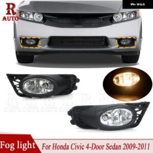 フォグライト フロント バンパー フォグライト 電球 付き フォグランプ アセンブリ ホンダ シビック 4ドアセダン 2009 2010 2011