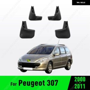 プジョー 307 2000 - 07-2011 フェンダー マッドガード マッド フラップ ガード スプラッシュ フラップ マッドガード