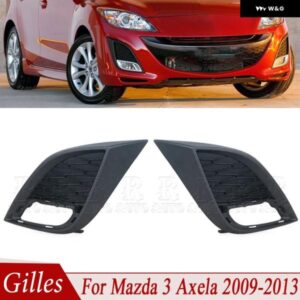 フロント バンパー フォグランプ ギル フォグランプ ガーニッシュ トリム マツダ 3 アクセラ 2009 - 13 カー バンパー ロア グリル