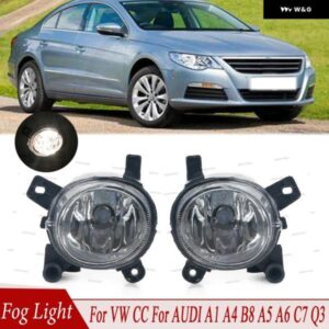フロント バンパー フォグランプ 電球 付き カーアクセサリー 8T0941699 8T0941700 アウディ A1 A4 B8 A5 A6 C7 VW CC 2009 - 12