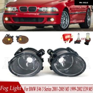 フォグランプ 車 フロント バンパー フォグランプ BMW E46 3シリーズ 2001 2002-2005 M3 1999-2002 E39 M5 フォグライト 63177894017 63177894018