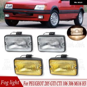 DRL ドライビングランプ フロント バンパー フォグランプ フォグランプ スポットライト スポットランプ カーライト プジョー 205 GTI CTI 106 306 MI16 H3