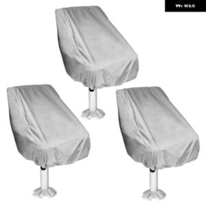 ボートシートカバー 3枚セット 屋外 防水 ポンツーンキャプテンボートベンチチェアシートカバー 椅子 カバー