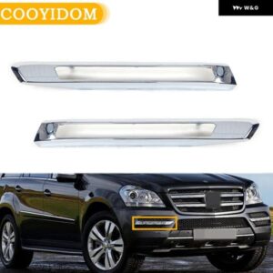 フロント バンパー デイタイム ランニングランプ クローム トリム モールディングカバー メルセデス ベンツ X164 GL350/450 2008-2012 A1648847322