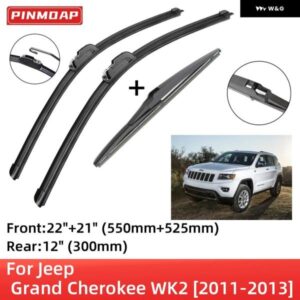 ジープ グランド チェロキー WK2 2011-2013 フロントリア ワイパー ブレード ブラシカッターアクセサリー Jフック 2011 2012 2013