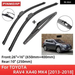 トヨタ RAV4 XA40 MK4 2013-2018 フロントリア ワイパー ブレード ブラシカッターアクセサリー Jフック 2013 - 18