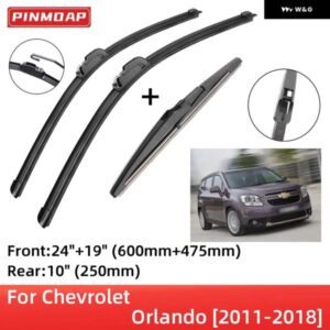 シボレー オーランド 2011-2018 フロント リア ワイパー ブレード ブラシ カッター アクセサリー Jフック 2011 - 17