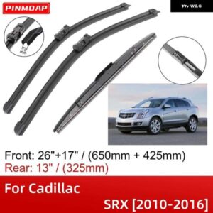 キャデラック SRX 2010-2016 26インチ+17インチ+13インチ フロントリア ワイパー ブレード ブラシカッターアクセサリー 2010 - 16